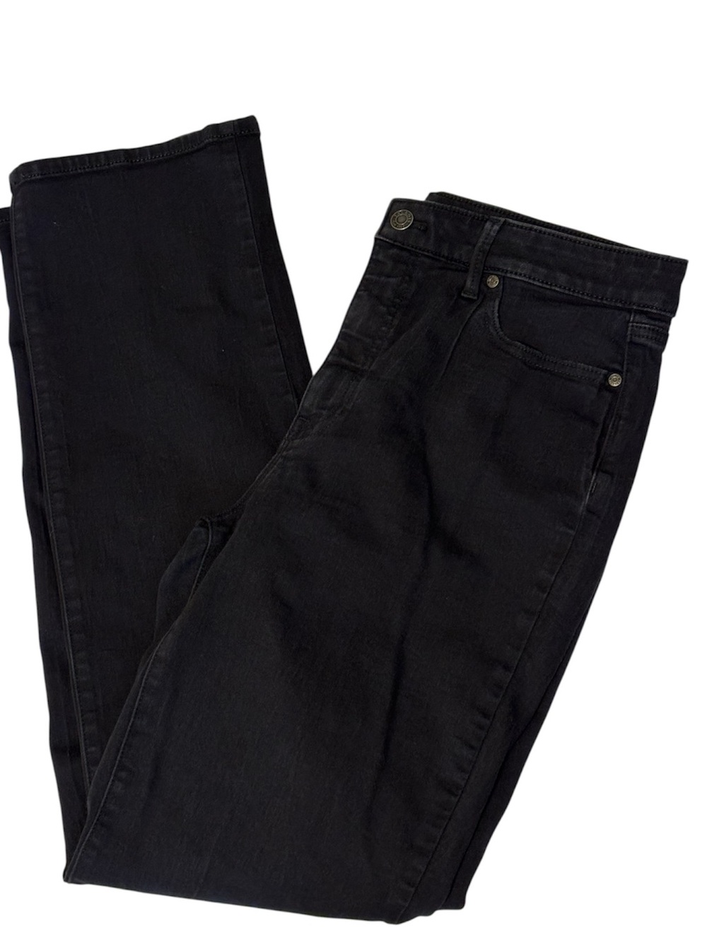 TALBOTS High Waist Barely Boot Black Jeans Size 10
